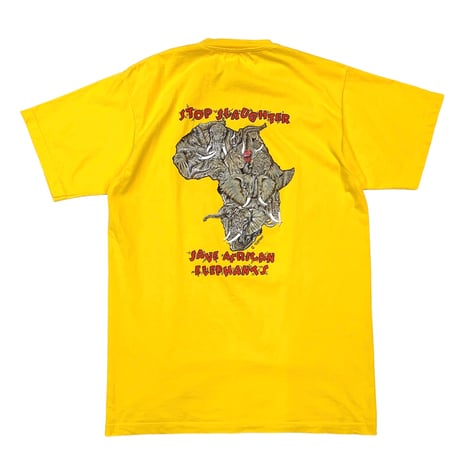SAVE AFRICAN ELEPHANTS T-SHIRT size L〜XL程度