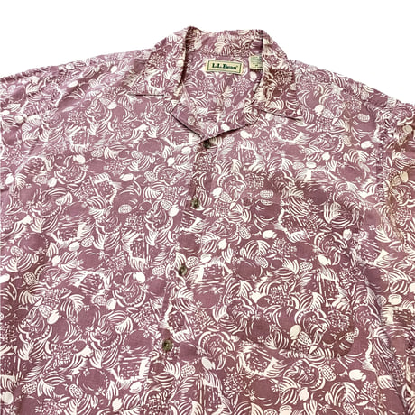 90's L.L.Bean Cotton Aloha Shirt size M