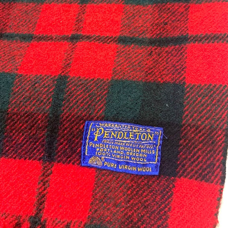 60-70's PENDLETON WOOL BLANKET size 180x140