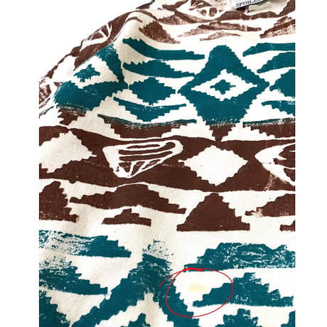 HAND PAINTED LITE SWEATER MADE IN USA size L程