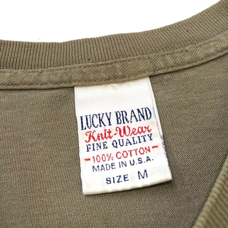LUCKY BRAND・LUCKY T-SHIRT MADE IN USA size M〜L程