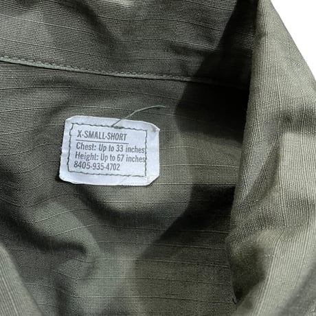 US.ARMY JUNGLE FATIGUE JACKET 4th 1970’  size X-SMALL-SHORT