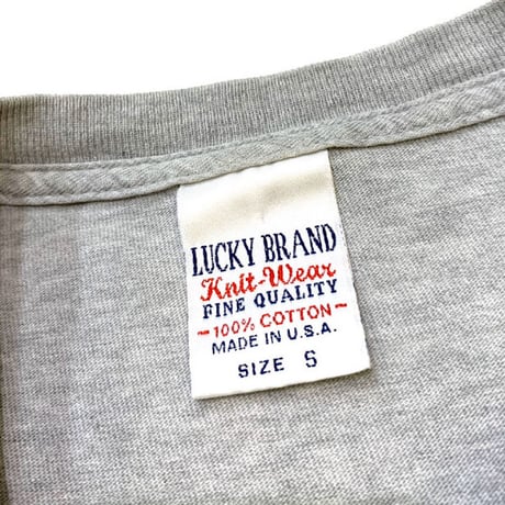 LUCKY BRAND・LUCKY T-SHIRT MADE IN USA size M〜L程