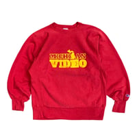 90's CHAMPION REVERSE WEAVE BODY MICHIGAN VIDEO SWEAT size M〜L程