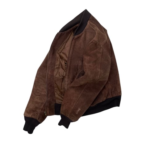 Schott Suede Zip Jkt Size-38 MADE IN USA