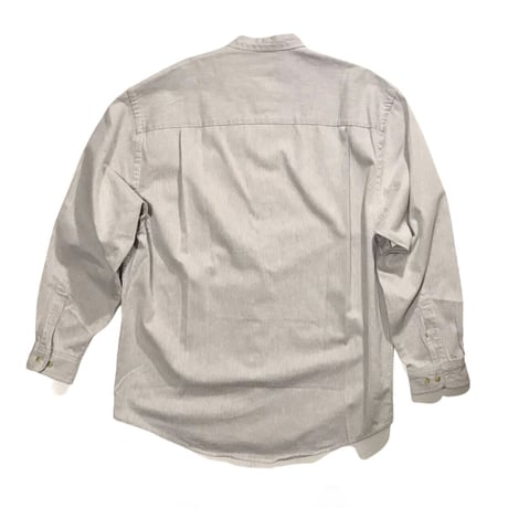 Eddie Bauer Cotton Stand up collar shirt Size-M 実寸L程 90s~