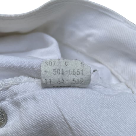 Levi’s 501 White Denim Pant’s Sizew30 L29 MADE IN USA 1984’