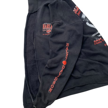 HARLEY-DAVIDSON  Zip Hoodie Size-L MADE IN USA 90s