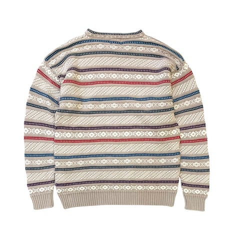 80's〜 WOOL RICH COTTON KNIT MADE IN USA🇺🇸 size XL〜XXL程