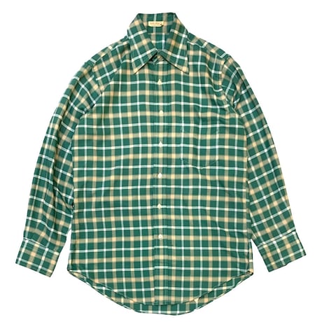 〜70's ONE POCKET CHECK SHIRT size M程