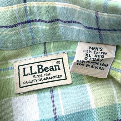 L.L.BEAN CHECK SHIRT size XL