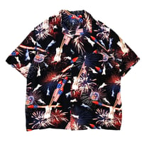 🇺🇸AMERICAN CAT RAYON SHIRT size XL