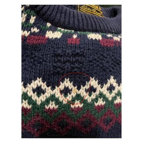 Eddie Bauer Cotton Knit Size-XL MADE IN USA 90s~
