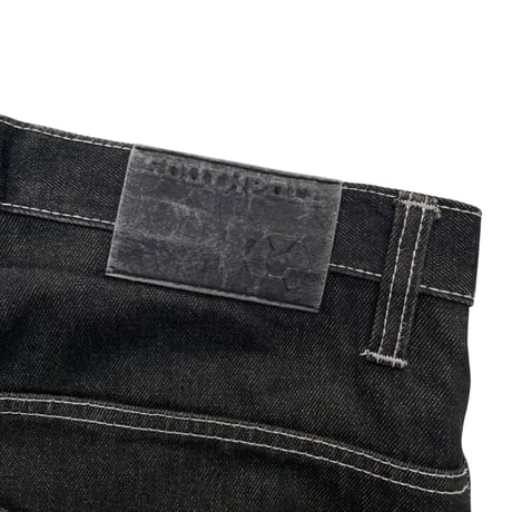 SOUTHPOLE Black Denim Shorts Size-36 90s~