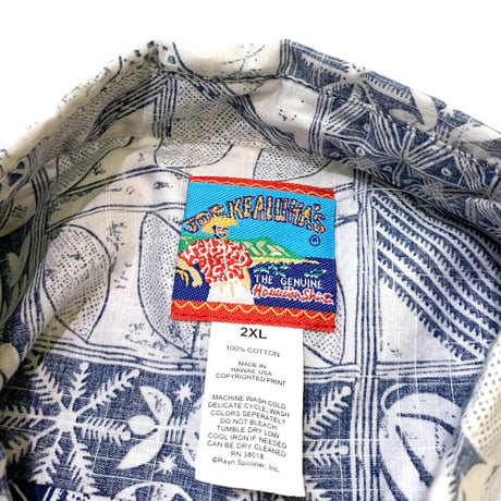 COTTON PULLOVER ALOHA SHIRT size XXL