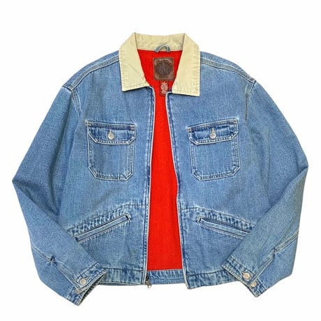 GAP BLUE JEANS  FLEECE LINER DENIM JACKET size M程