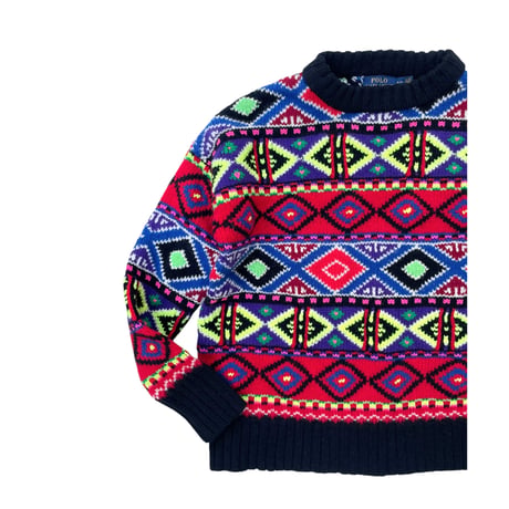 NEW  WOMEN POLO RALPH LAUREN WOOL SWEATER Hand Knit” size S