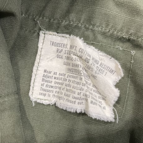 JUNGLE FATIGUE Cut Off Short Size-SMALL-REGULAR 1968’