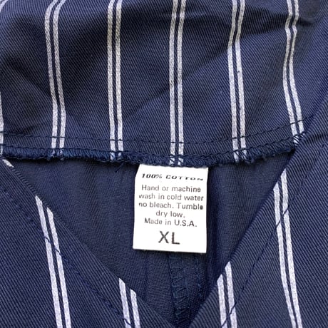 COTTON STRIPE SHIRT size XL・MADE IN USA