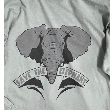 SAVE THE ELEPHANT L/s Tee Size-XL