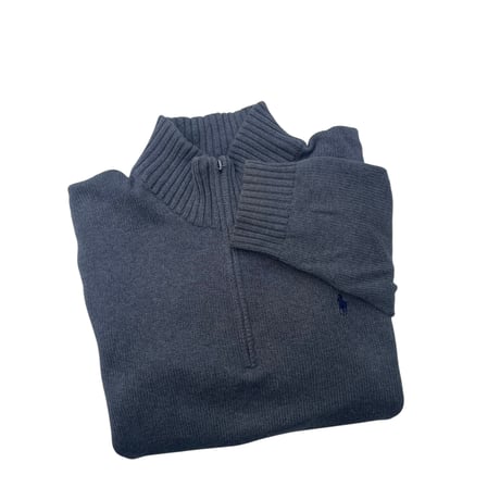 Polo Ralph Lauren Half Zip Cotton Knit Size-XL