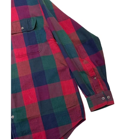 90's ORVIS COTTON CHECK SHIRT size L〜XL