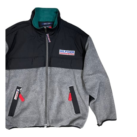 TOMMY HILFIGER Zip Fleece Size-L 90s~ Condition-mint