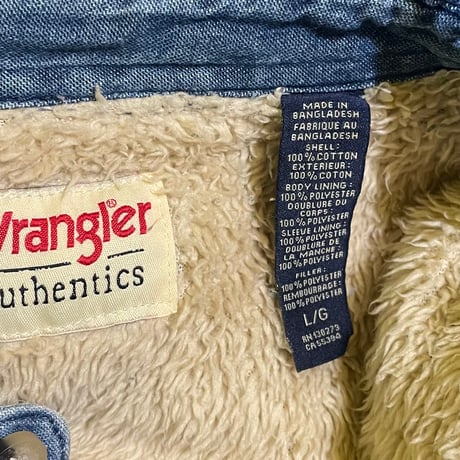 Wrangler Boa Liner Denim Shirt Size-L
