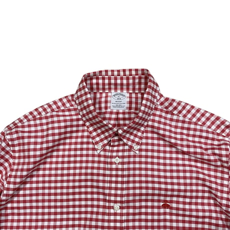 Brooks Brothers Gingham check L/s Shirt Size-XL