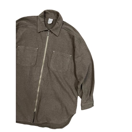 FITIGUES Zip UP Shirt  Size-L MADE IN USA 90s~