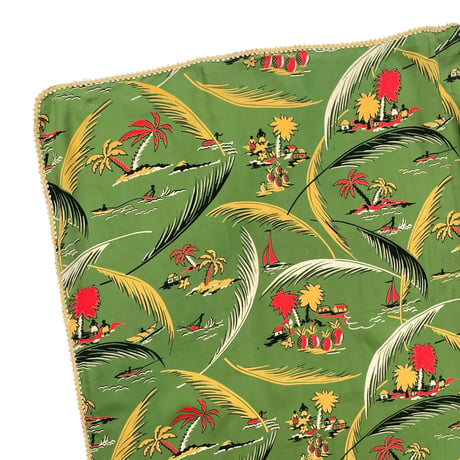 40s-60s Aloha Fabric Rug Size-105×105cm