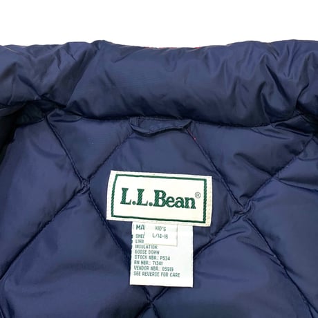 Dead Stock L.L.Bean Goose Down Jacket Packable size kids・L
