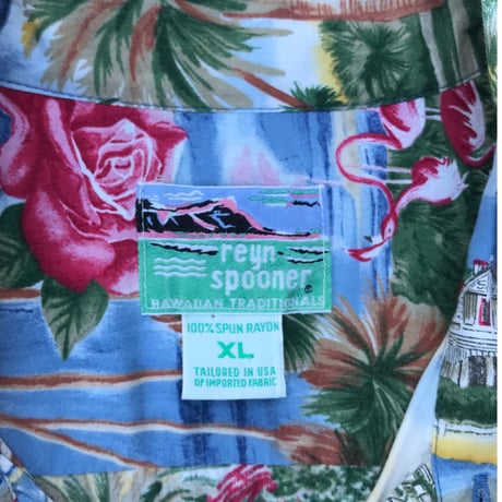 Reyn Spooner Hawaii Shirts Size-XL 100% RAYON ~90s