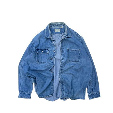 ST JOHN’S BAY Denim Shirt Jkt Size-3XL 80s.90s