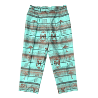 AFRICAN PATTERN 2TACK PANTS size 36inch程