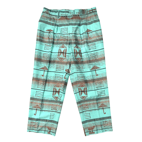 AFRICAN PATTERN 2TACK PANTS size 36inch程