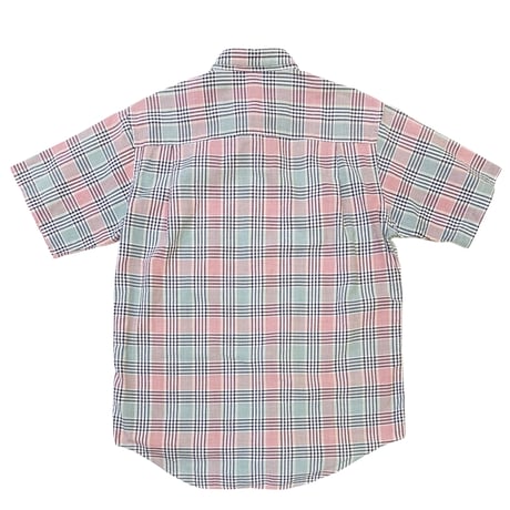 80-90's L.L.Bean S/S Seersucker Shirt size M