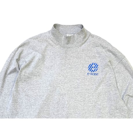 90's e-zone Mock Neck L/S T-shirt size XL・Made in usa🇺🇸