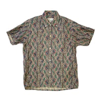 DEAD STOCK 60-70's PAISLEY PATTERN S/S SHIRT size S