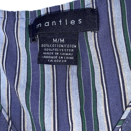 STRIPE PAJAMA SHIRT size M