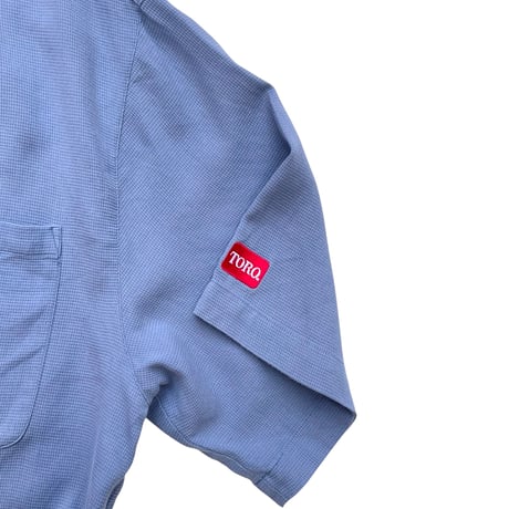 TORO Open Collar Shirt Size-L SILK × COTTON