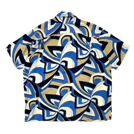 Roundy Bay Rayon Open Collar Shirt size XL