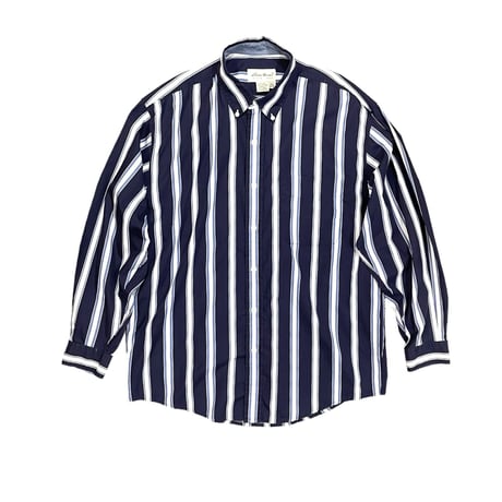 Eddie Bauer Stripe B.D Shirt Size-M