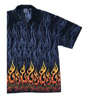 🔥Flames🔥 100%POLYESTER Shirt Size-L