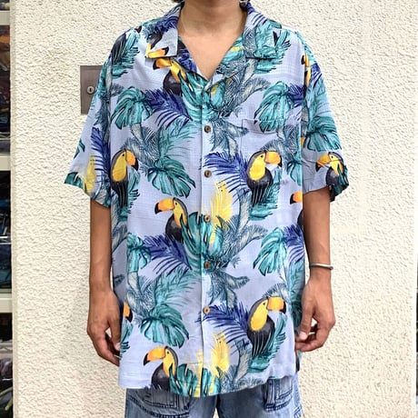 BIG SIZE・SILK ALOHA SHIRT size 3XB