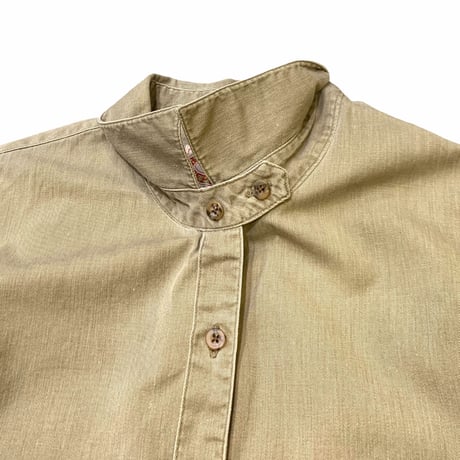 80's WOMEN BANANA REPUBLIC COTTON SHIRT size S〜M程