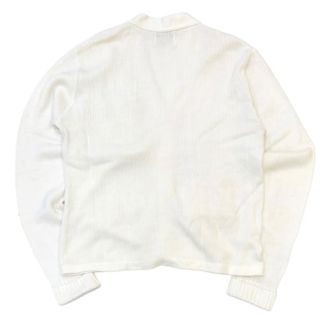 70's Lettered Acrylic Cardigan size XL程