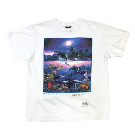 90's LASSEN HARMONY T-SHIRT MADE IN USA🇺🇸 size M〜L