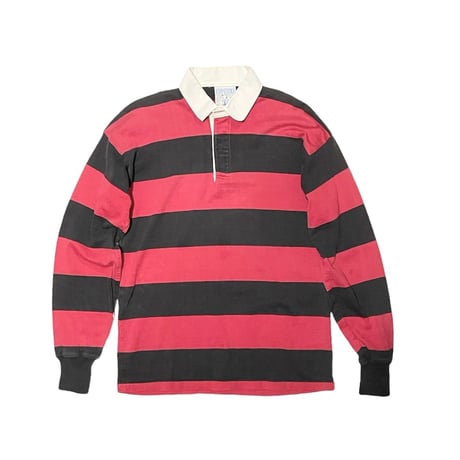 LAND’S END🏉 Rugby Shirt Size-M 大き目 MADE IN USA 90s~
