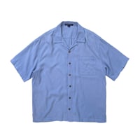 TORO Open Collar Shirt Size-L SILK × COTTON